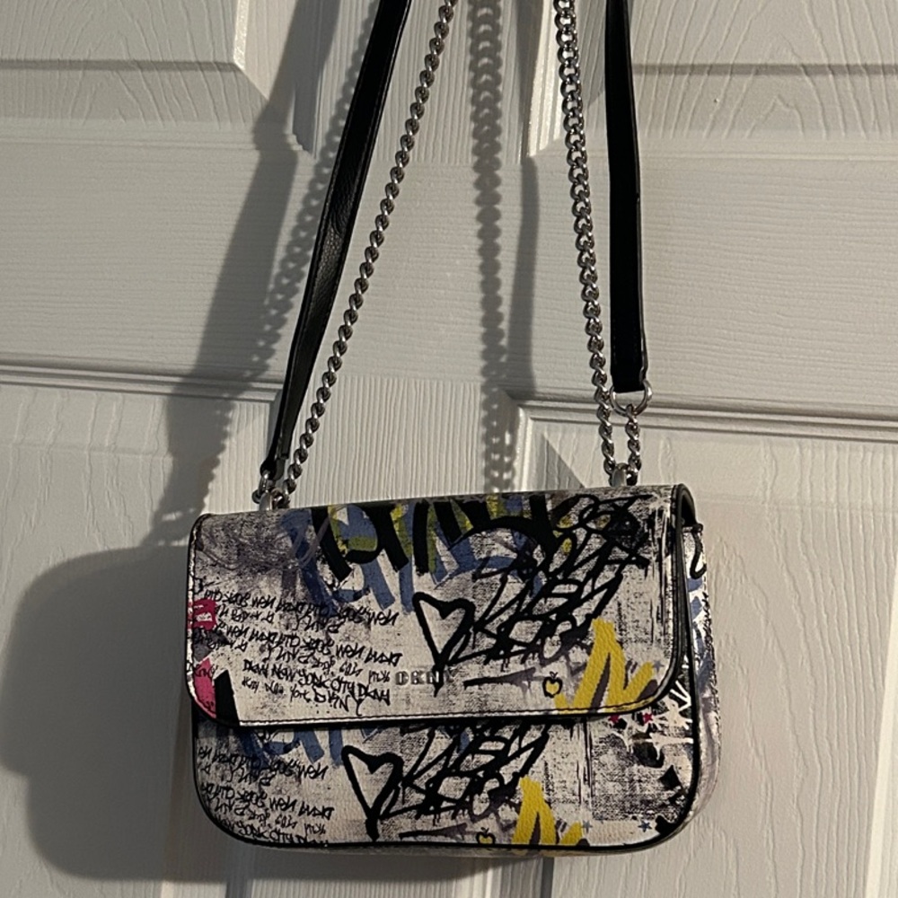 DKNY Graffiti Print Shoulder Bag